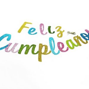 Banderín Feliz Cumpleaños Glitter