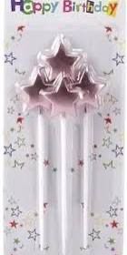 Vela estrella rosada