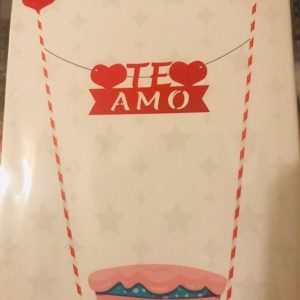 Topper de torta Te amo