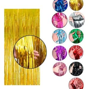 Cortina metalizada colores 2 x 1 m
