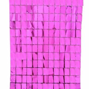 Cortina metalizada telón Fucsia 2 x 1 m