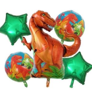 Pack 5 globos dinosaurio t rex
