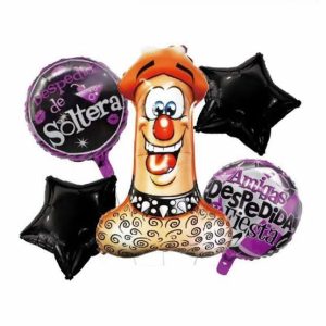 Set de globos 5 unidades despedida de soltera