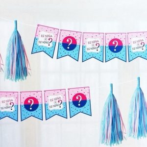 Banderín revelación de género
