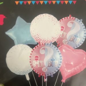 Set globos revelación de género